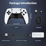 1 x RAW Customer Returns POFET Retro Game Stick, Classic Game Console with 64GB Built-in Card, 2.4GHz Super Wireless USB Console, Plug and Play with 2 Game Controllers, Supports 4K HD Output M8 Black  - RRP €34.27