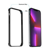 1 x RAW Customer Returns Eastcoo Metal Bumper Case Compatible with iPhone 13 Pro Max 14 Plus 6.7 inches, No Signal Interference Support Wireless Charging Screen Protector with iPhone 13 Pro Max 14 Plus, Black - RRP €18.14