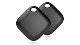 1 x RAW Customer Returns WALLTRUST 2 Pack Key Finder Tracker Compatible with Apple Find My APP iOS iPhone and iPad Bluetooth Key Finder Keychain Gadget in Black for Bags Animals Keys - RRP €19.99