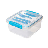 4 x Brand New Sistema lunch box plus cutlery TO GO 1.2 L lunch box with knife fork for children adults BPA-free Mixed colors not selectable  - RRP €49.76