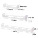 1 x RAW Customer Returns Gieanoo children s bookcase, set of 2 60 cm wall shelves for children s rooms, white, solid wood floating shelf, children s bookcase wall for magazines, children s rooms, bedroom decor, kitchen, spice rack - RRP €45.37