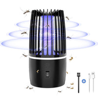 1 x RAW Customer Returns Insect Killer Mosquito Trap 4000mAh Electric USB Rechargeable Mosquito Killer Electric Lamp Fly Trap Insect Repellent Indoor Outdoor Pest Control Attractant for Backyard - RRP €29.74