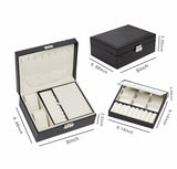 1 x Brand New Yohencin Jewelery Box Jewelery Storage Girls Storage Box for Jewelery Necklace Earrings Bracelets Rings Travel Jewelery Storage Black  - RRP €20.16