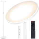 1 x RAW Customer Returns OUTON floor lamp LED dimmable 30W 3000 lumens, modern ceiling floodlight floor lamp stepless with 4 color temperatures, remote control touch control, 1H timer for living room, bedroom, office, white - RRP €69.98