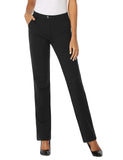 1 x RAW Customer Returns Tapata Women s 71cm 76cm 81cm 86cm Straight Stretch Pants with Pockets for Office Business Daily Wear, Tall Long Regular Petite Pants 81cm, Black, XL - RRP €45.37