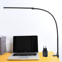 1 x RAW Customer Returns CeSunlight Desk Lamp, Desk Lamp with Clamp, 11W, 720lm, 3 Color Modes, 10 Brightness Levels, Desk Lamp for Hobby, Office Adapter Included  - RRP €37.63