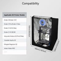 1 x RAW Customer Returns Creality Ender 3 Case,Ender 3 V2 Neo Protective Case 3D Printer Compatible for Ender 3 V3 SE,Ender 3 Neo,Ender 3 Pro,CP-01,Kobra Neo Go,SV06 Constant Temperature Tent-48 60 72cm - RRP €41.99