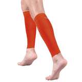 2 x Brand New MD Calf Sleeve Compression Leggings Compression Socks for Patellar Pain Calf Pain Relief - Men, Women and Runners - Leg Warmer Keep Running, Cycling, Nurses OrangeXL - RRP €45.6