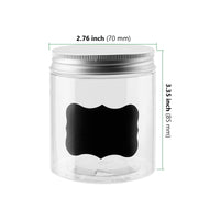 1 x RAW Customer Returns YIXNSW 12 Pieces Spice Jars Plastic Storage Jars Slime Container with Lid 250ml Container with Lid BPA-Free Container Suitable for Home Kitchen Food Spices - RRP €14.11