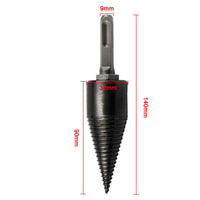 1 x RAW Customer Returns SYWAN Round Wood Splitter Screw Cone Drill Bit 32 mm for Carpentry Camping Tool Hexagonal Handle Hand Drill Rod Copper Round Handle  - RRP €9.44