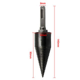 1 x RAW Customer Returns SYWAN Round Wood Splitter Screw Cone Drill Bit 32 mm for Carpentry Camping Tool Hexagonal Handle Hand Drill Rod Copper Round Handle  - RRP €9.44