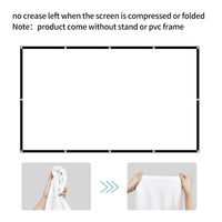 1 x RAW Customer Returns 120 inch Projection Screen, GAINVANE 16 9 Foldable Anti-Crease Portable Projector Movies Screens for Home Theater Outdoor Indoor Support Double Sided Projection - RRP €22.99