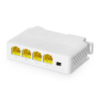 1 x RAW Customer Returns 4 Port Gigabit PoE Extender, 1 PoE in 3 PoE Out, IEEE802.3af at PoE Powered Passthrough Switch, 10 100 1000Mbps Ethernet, DIN Rail Wall Mount - RRP €32.7