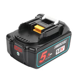 1 x RAW Customer Returns Powarobor BL1850B 18V 5.5Ah replacement battery compatible with Makita 18V BL1860 BL1840 BL1850 batteries with LED indicator  - RRP €33.98