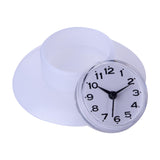 1 x RAW Customer Returns Lazmin Mini Wall Clocks, Cute Bathroom Kitchen Mirror Suction Wall Clock Shower Waterproof Quartz Clocks Decoration White  - RRP €17.25