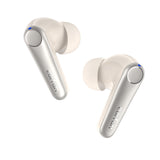 1 x RAW Customer Returns EarFun Air Pro 3 In Ear Bluetooth Headphones - 43dB Hybrid Active Noise Cancellation, HiFi Sound Qualcomm aptX Adaptive, 6 Microphones cVc 8.0 Calls, Multipoint, 45H Battery, App Control, Oat White - RRP €60.48