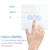 1 x RAW Customer Returns CNBINGO dimmer switch for LED lights - Touch light switch flush-mounted - Dimmer switch simple in white - Wall switch with glass panel and status LED - RRP €22.64