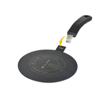 1 x RAW Customer Returns 14cm induction adapter - Removable insulating handle - Does not change color after use - Heat spreader plate with black high temperature coating - Induction Gas Relay Disc - RRP €17.98