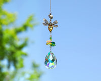 1 x Brand New Crystal Suncatcher,Apple Rhinestone Glass Rainbow Suncatcher Hanging,Glass Suncatcher Pendant for Window, Home, Garden - RRP €20.4