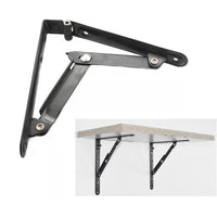 1 x RAW Customer Returns Set of 2 150mm Folding Brackets, 6 Inch Metal Shelf Folding Wall Folding Bracket - RRP €15.99