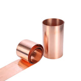 1 x RAW Customer Returns Thickness 0.5mm , pure copper foil, copper sheet, roll foil common use for DIY or electronics. Width 50mm. Length 1000 mm - RRP €21.99