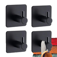 3 x Brand New Pack of 4 self-adhesive hooks, wall hooks, bathrobe hooks made of stainless steel, towel hooks, waterproof hooks, self-adhesive coat hooks, no drilling, rust-proof, ideal for toilet, kitchen, office, bathroom - RRP €72.0