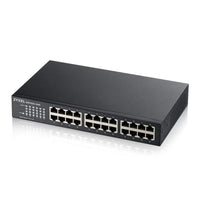 1 x RAW Customer Returns Zyxel 24-Port Gigabit Ethernet Unmanaged Switch - Fanless Design GS1100-24E  - RRP €84.9