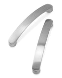 1 x RAW Customer Returns QWORK 8pcs Kitchen Cabinet Handles, Cabinet Handles, Aluminum Alloy, Hole Spacing 96mm - RRP €11.09