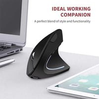 1 x RAW Customer Returns BOMENYA Ergonomic Wireless Mouse, Vertical Mouse Wireless 2.4GHz, Wireless Ergonomic Mouse with USB Receiver, 800 1200 1600 DPI, 5 Buttons for PC Computer Laptop Notebook Rechargeable Version  - RRP €26.54