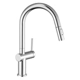 1 x RAW Customer Returns Auralum kitchen tap, extendable kitchen tap, high pressure kitchen tap with shower, two water jet types, kitchen mixer tap 360 , single lever kitchen stainless steel - RRP €75.99