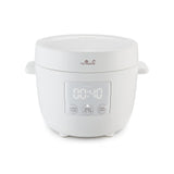 1 x RAW Customer Returns Yum Asia Tsuki Mini Rice Cooker with Shinsei Ceramic Bowl 2.5 Cups, 0.45 Liter , 5 Rice Cooking Functions, 2 Multicooker Functions, Hidden LED Display, 220-240V Pebble White  - RRP €99.9