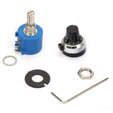 1 x RAW Customer Returns Belissy Rotary Potentiometer 3590S-2-501L 2W Wire 500Ohm Adjust Variable Resistor Knob Turn Potentiometer Kit - RRP €13.79