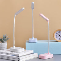 1 x RAW Customer Returns Cordless bedside table lamps, White LED desk lamp with USB power cable, 3 levels of brightness adjustment, Battery operated, 360 rotating gooseneck, Study lamp - RRP €11.65