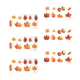 2 x Brand New Happyyami 6 Sheets Halloween Maple Leaves Window Clings Autumn Leaves Window Clings Maple Decorations for Halloween Fall Harvest Thanksgiving - RRP €40.8