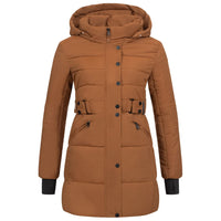 1 x RAW Customer Returns Elara Women s Parka Faux Fur Winter Light Brown Chunkyrayan EL-JA02 Camel-44 2XL  - RRP €85.67