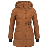 1 x RAW Customer Returns Elara Women s Parka Faux Fur Winter Light Brown Chunkyrayan EL-JA02 Camel-44 2XL  - RRP €85.67