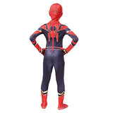 1 x RAW Customer Returns Children s Party Role Play Superhero Jumpsuit, Boy Cosplay No Way Home Iron Red Spider Costume Fancy Dress Carnival Jumpsuit M - RRP €13.44