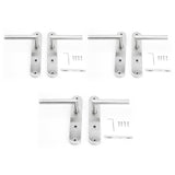 1 x RAW Customer Returns AwmnSrman door handles interior doors doorknob door fitting door handle set room door set 72MM-BB-mortise set of 3 modern stainless steel 6 doorknobs 6 long plates - RRP €34.98