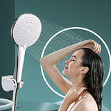 2 x RAW Customer Returns Caiery Large High Pressure Shower Head with 1.5 m Hose, Handheld Universal Shower Head, High Pressure Hand Shower with Water Saving, Premium Shower Set - RRP €39.84