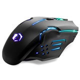 1 x RAW Customer Returns EMPIRE GAMING - RF903 Gaming Mouse, 2.4GHz Wireless Rechargeable - LED Backlight RGB - Ergonomic - 4800 DPI 500 Hz - PS4,PS5,XboxOne Series,PC and Mac - Black - RRP €19.99