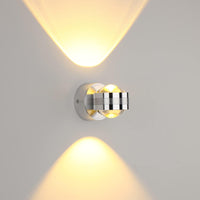 1 x RAW Customer Returns Lightsjoy Modern LED wall light indoor aluminum creative wall lamp minimalist backdrop LED wall spot wall spotlight hallway corridor lamp bedroom lamp living room warm white - RRP €20.99