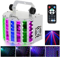 1 x RAW Customer Returns Mini Stage Light, 24W RGBW Disco Light, 7 DMX-512 Channels, Automatic Sound Control Speed Adjustment Strobe Remote Control, DJ Projector Perfect for Home KTV Disco - RRP €102.46