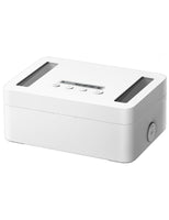 1 x RAW Customer Returns VAYDEER - Time Lock Container, Metal Box with Time Lock for Cell Phones, Snacks, Alcohol or Other Unwanted Temptations 8.35 x 3.15 x 6.07 inches White  - RRP €63.46