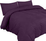 1 x RAW Customer Returns Utopia Bedding Duvet Cover Bed 105 - Microfiber Duvet Cover Set 200x200 cm and 2 Pillowcases 50x75 cm Purple  - RRP €17.12