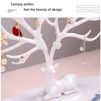 1 x Brand New JCYUANI Jewelry Stand Creativity Jewelry Tree Antler Jewelry Holder Necklace Holder White Tree Shape Jewelry Organizers Earring Stand Ring Stand Necklace Stand Storage Stand Ideal Gift for Ladies - RRP €20.4