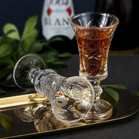 1 x RAW Customer Returns Srgeilzati stemmed port glasses, liqueur glasses, shot glasses, limoncello glasses 6  - RRP €17.14