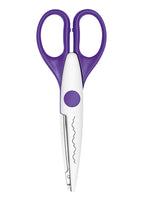 2 x RAW Customer Returns Wedo 771907 Creative scissors with baroque cut, 16 cm large handles purple - RRP €14.08