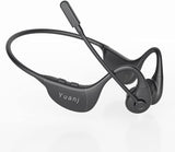 1 x RAW Customer Returns YUANJ Wireless Bone Conduction Headphones Bluetooth 5.3, Waterproof Headset with Microphone, Headphones with Microphone for Office, Meeting, Truck Driver - RRP €71.59