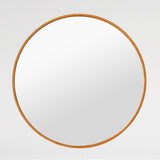 1 x RAW Customer Returns KINGFINE Wall Mirror Bamboo Round Entrance Areas, Bathrooms, Living Rooms 50CM  - RRP €60.49