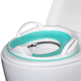 1 x RAW Customer Returns HOMYBABY Reducer - Children s Toilet Adapter for Potty Training - Universal Toilet Seat - Non-Slip - Portable Baby Potty - White and Turquoise - RRP €24.78